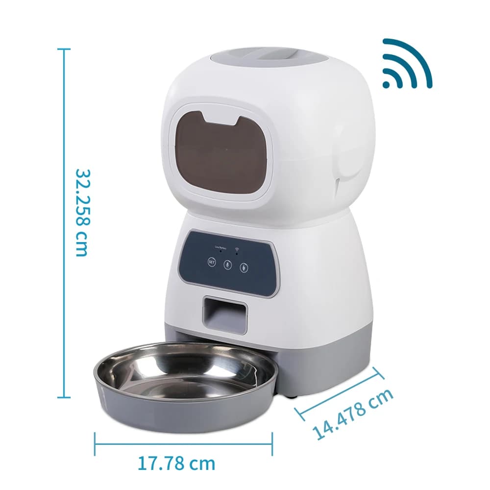 Mangeoire automatique pour animaux de compagnie, 3,5 l, WiFi, tourbillon intelligent, pour chien len
