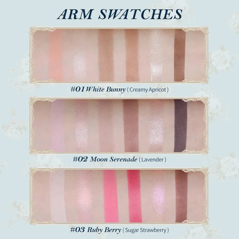 [NOUVEAU] Palette de maquillage 6 couleurs Flower Knows Bunny Garden Collection