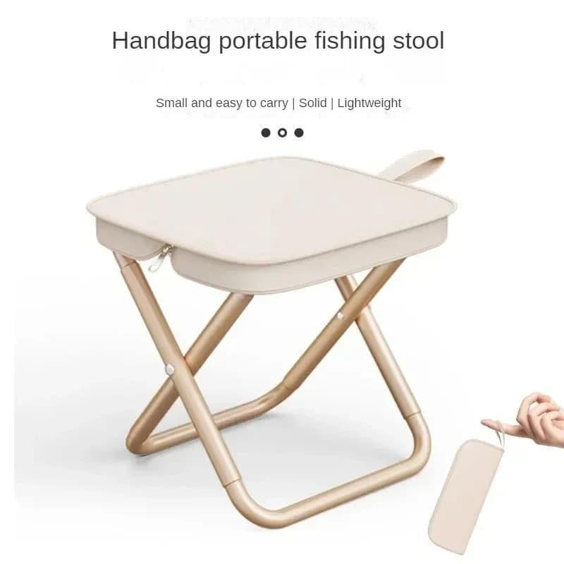 Tabouret de pêche ultra-léger, chaise pliante de camping pique-nique en plein air, siège de voyage p