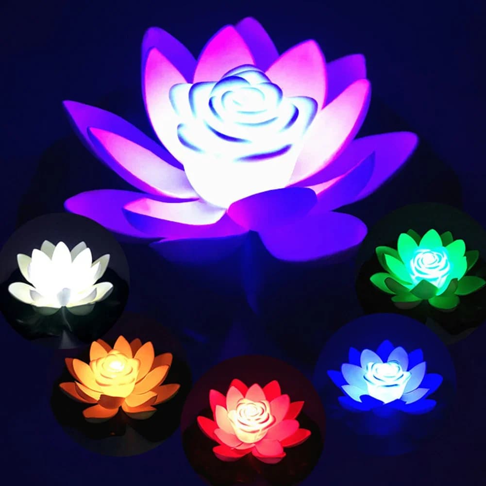 Veilleuse flottante artificielle, lampe LED à économie d'énergie, étanche, jardin, piscine, sécurita