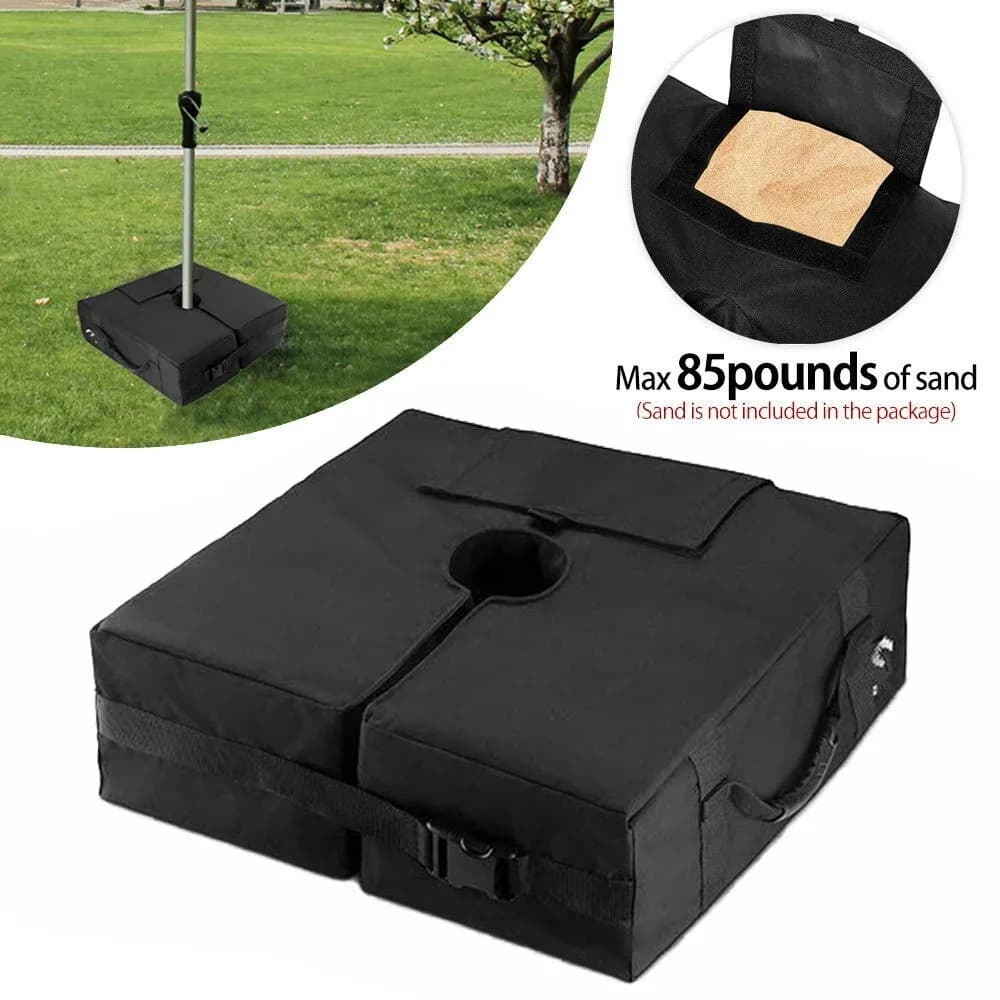 Base de parasol amovible avec poignées, sac de sable RapWeight, Wind-Verde Sun Umbrella, support de 