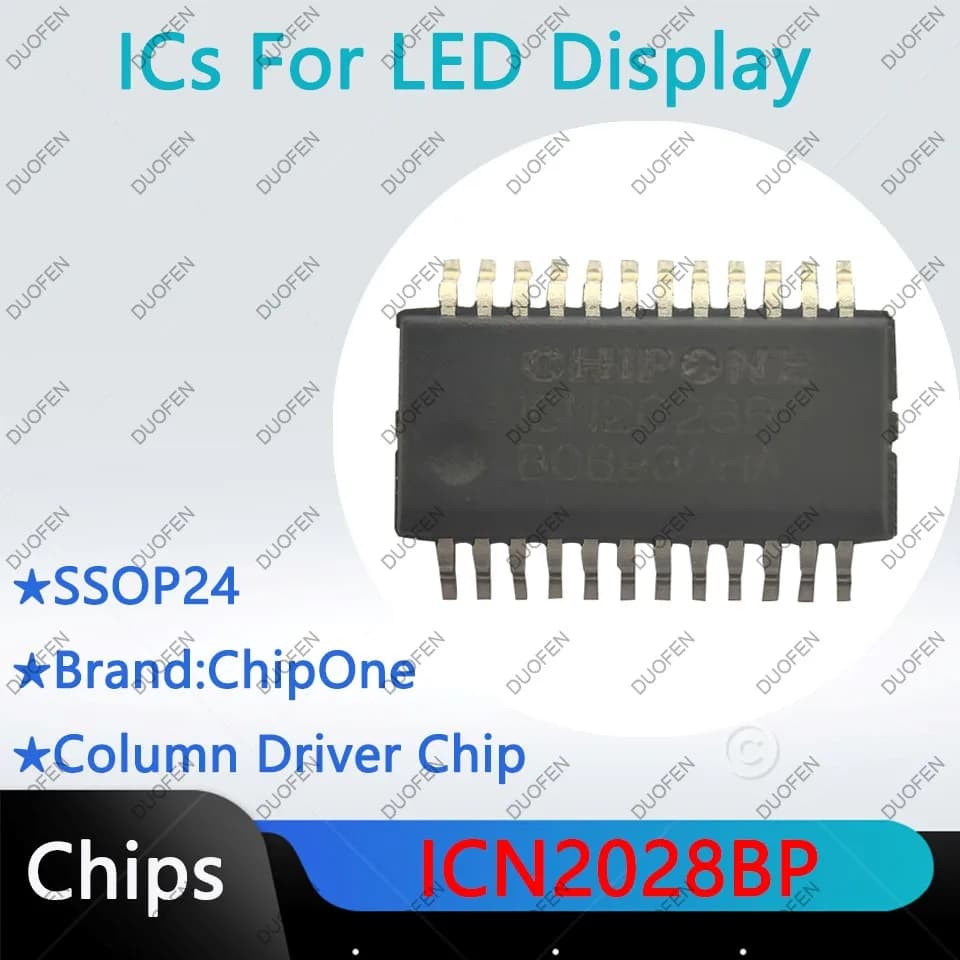 ICND1065AP,ICN2025,ICN2026DF,ICN2027,ICN2028BP,ICN2037BP,puces de pilote de colonne pour affichage L