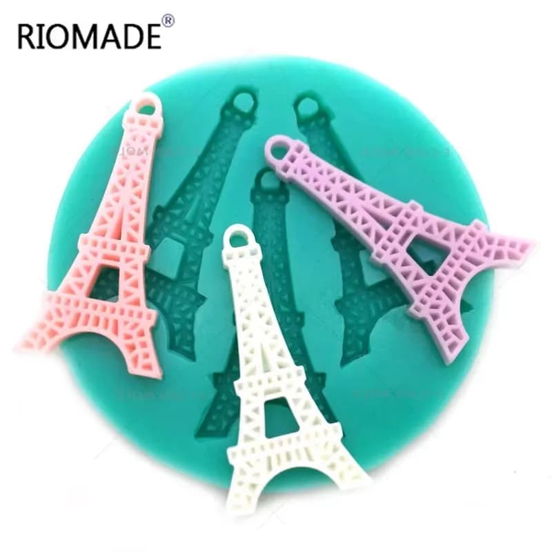 Moule en silicone Tour Eiffel de Paris pour décoration de gâteaux en fondant, outils de pâtisserie, 