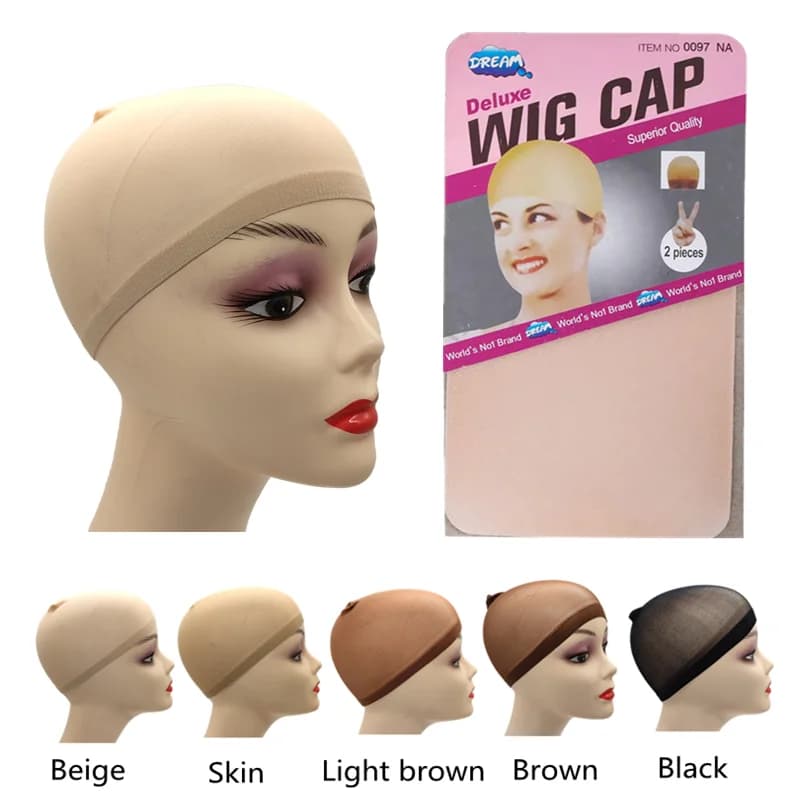 1/6/12 sacs maille en Nylon ventilé bas nu bonnet de perruque filets à cheveux extensible extrémité 