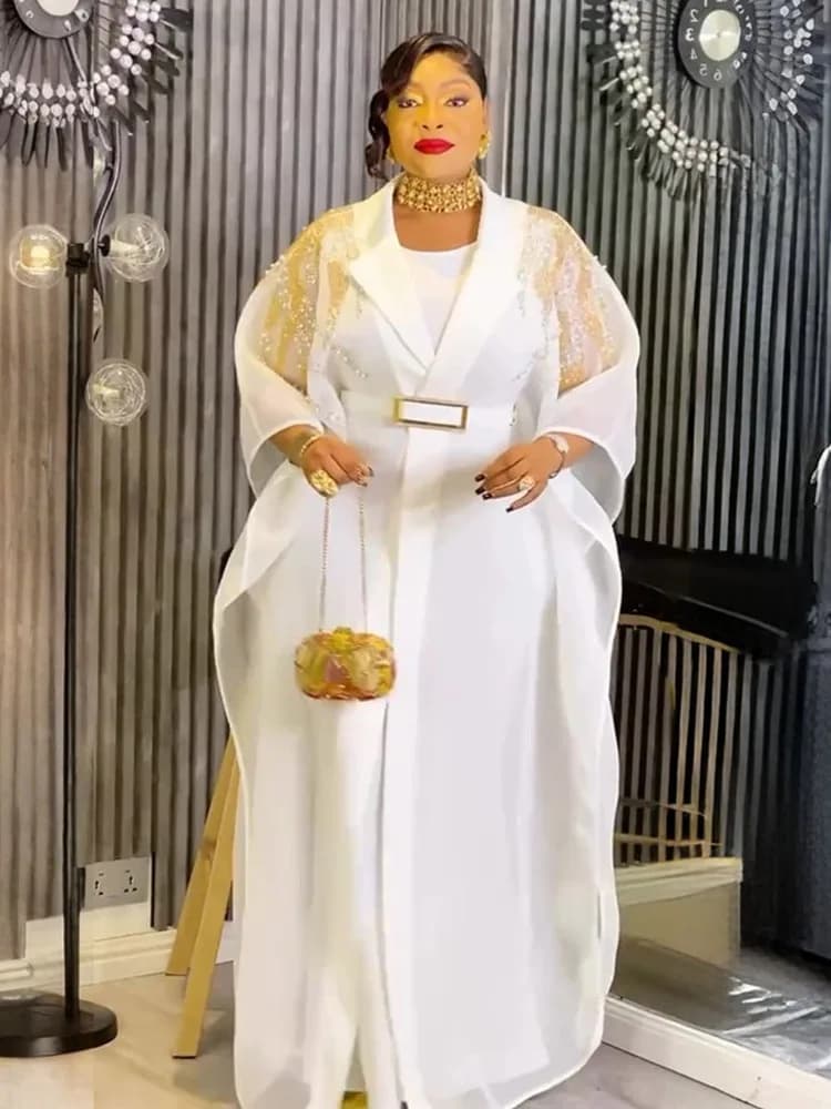 Robes traditionnelles pour femmes, ensemble de 2 pièces Dashiki africain turc, vêtements Kaftan Duba