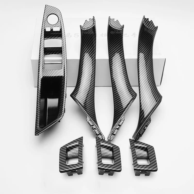 Poignée de porte intérieure de voiture RHD LHD, garniture de panneau de porte intérieure, couvercle 