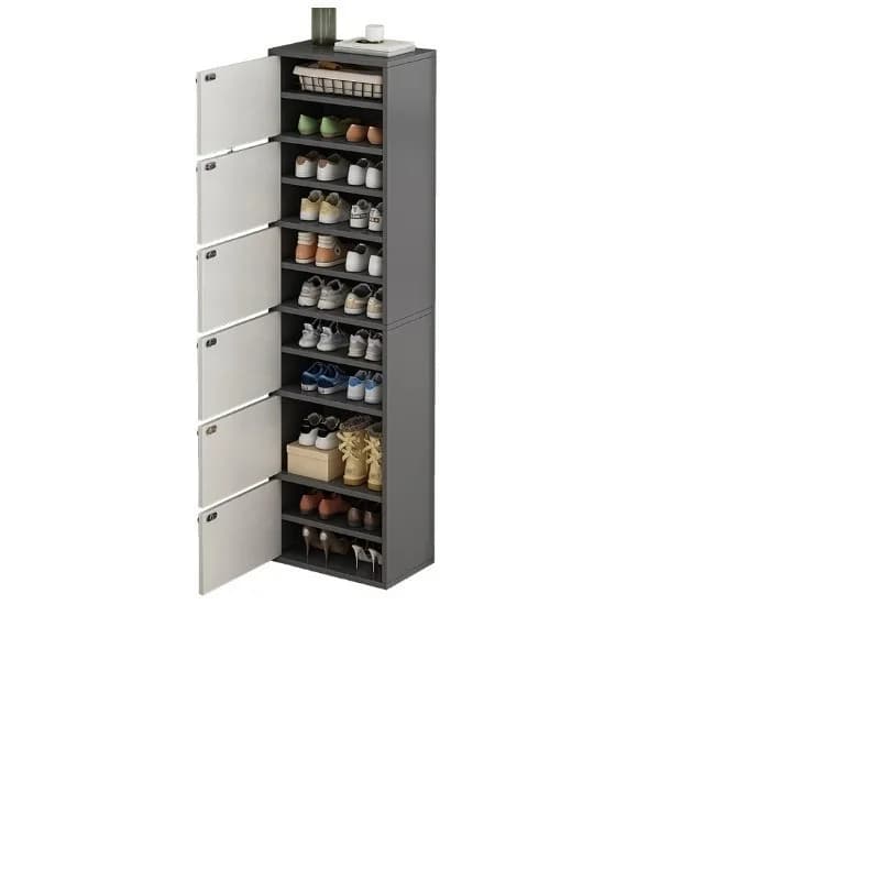 Étagère à chaussures domestique étroite, simple et peu encombrante, armoire d'entrée, petite unité, 