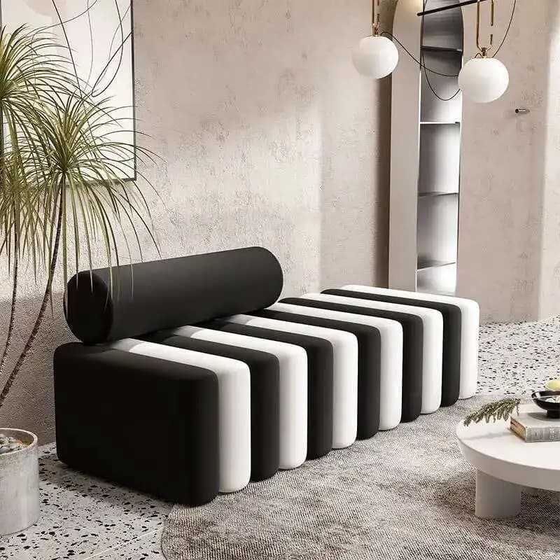 Luxe léger, tabouret à langer, ménage, salon, tabouret, canapé, bande, tabouret de repos, chambre à 