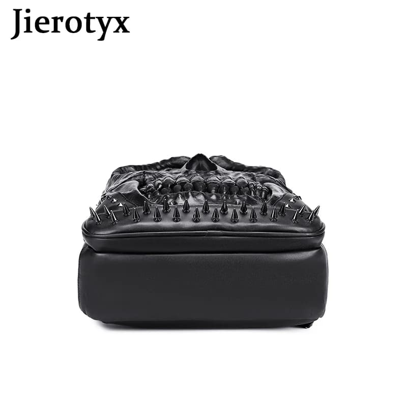 JIEROTYX sacs à dos pour femmes et hommes Steampunk gothique Rivet personnalité grande capacité voya