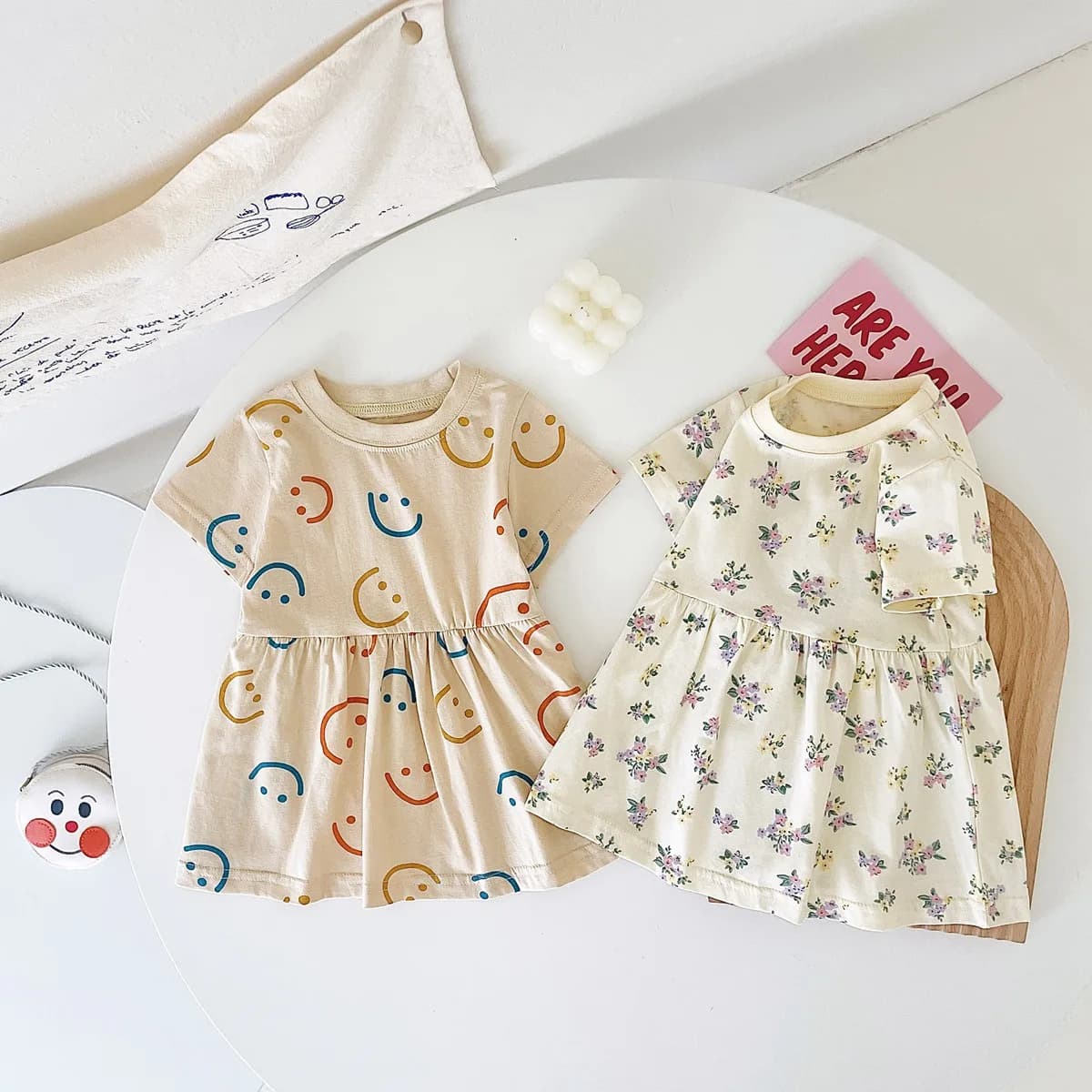 Sanlutoz – robe d'été à manches courtes pour bébé, motif mignon, vêtements décontractés pour enfants