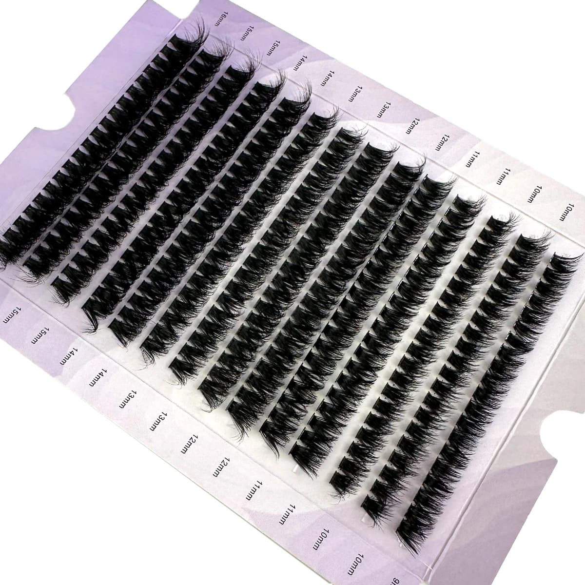 Extensions de cils en grappe 5D volumineux à 14 rangées, 6OD/80D/10OD, cils épais, courbure D/DD, ci