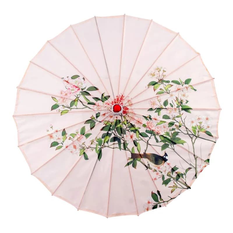 Parapluie en papier huilé de style prairie, performance de danse de style chinois, décoration de pla
