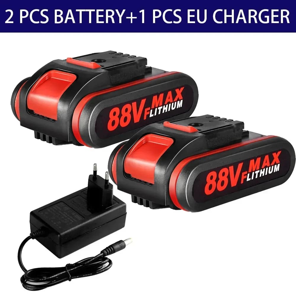 Batterie 88VF pour perceuse à percussion sans fil, batterie Lithium-Ion Rechargeable 88VF, clé de sc