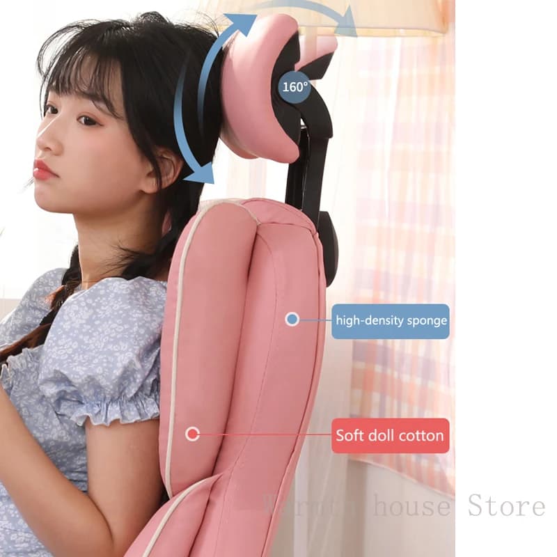 Chaise de jeu ergonomique avec repose-pieds, chaise de jeu relevable, meubles de maison, chaise d'or