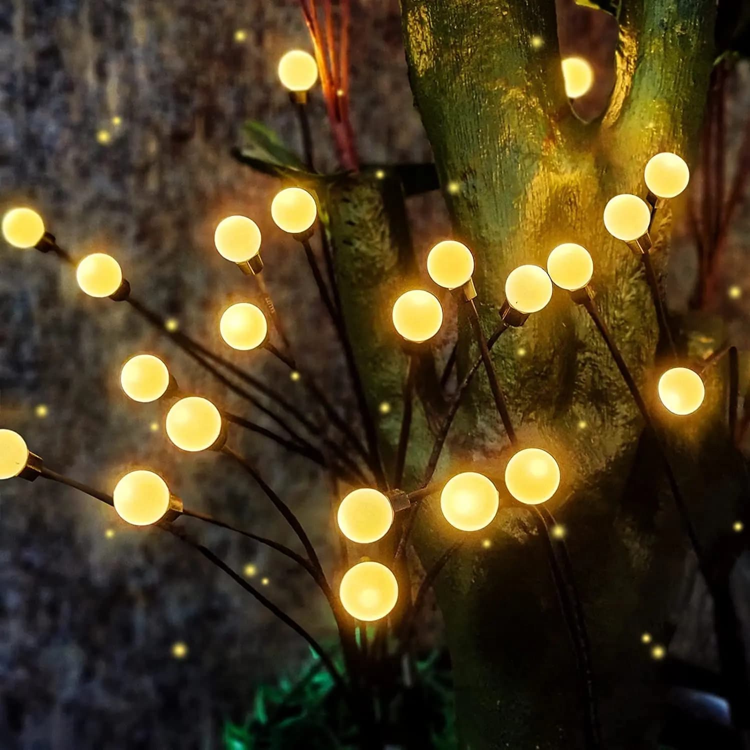 Paquet de 10 lampes de jardin solaires extérieures nouveau Design de feuille amélioré lumières solai