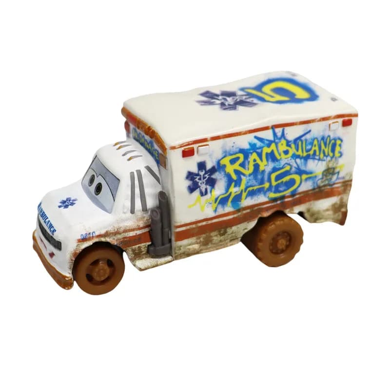 Alliage Disney Pixar Cars 3 Arvy Miss Fritter McQueen Mater M. Destruction 1:55 modèle de voiture en