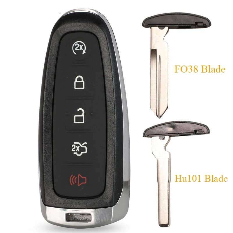 Jingyuqin 5 boutons remplacement télécommande voiture clé coque Fob pour Ford Explorer Edge Escape F