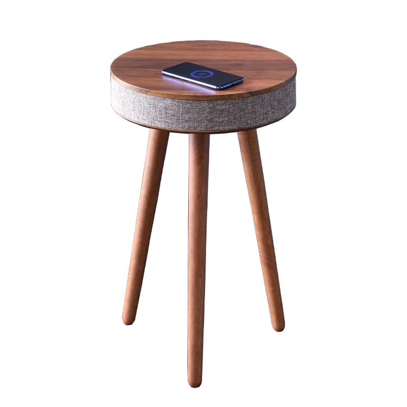 Table basse intelligente créative avec haut-parleur HIFI Bluetooth, chargement sans fil, Style nordi
