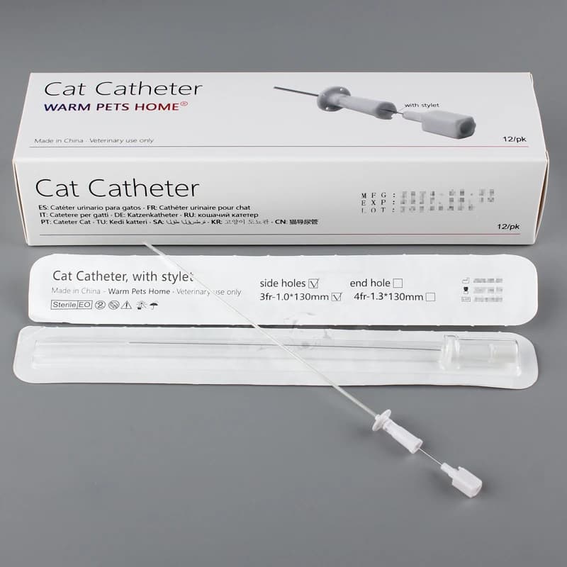 Cathéter urinaire pour chat avec stylet 3Fr 4Fr Consommables vétérinaires