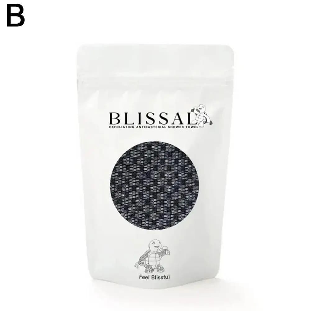 Serviette de gommage du dos double face, serviette exfoliante Durable pour le corps, sangle arrière 