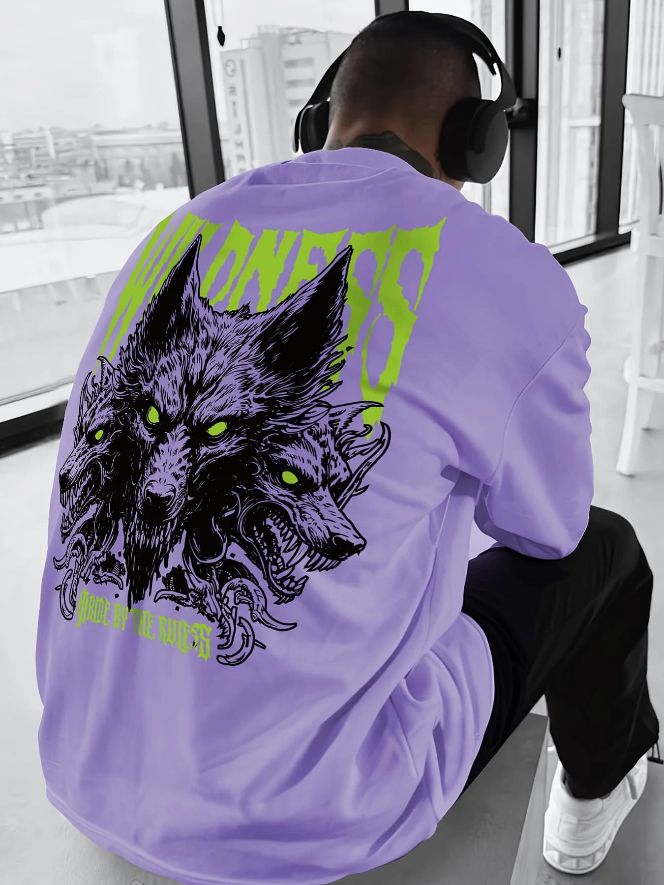 T-shirt col rond respirant et confortable pour hommes européens et américains, haut d'été imprimé lo