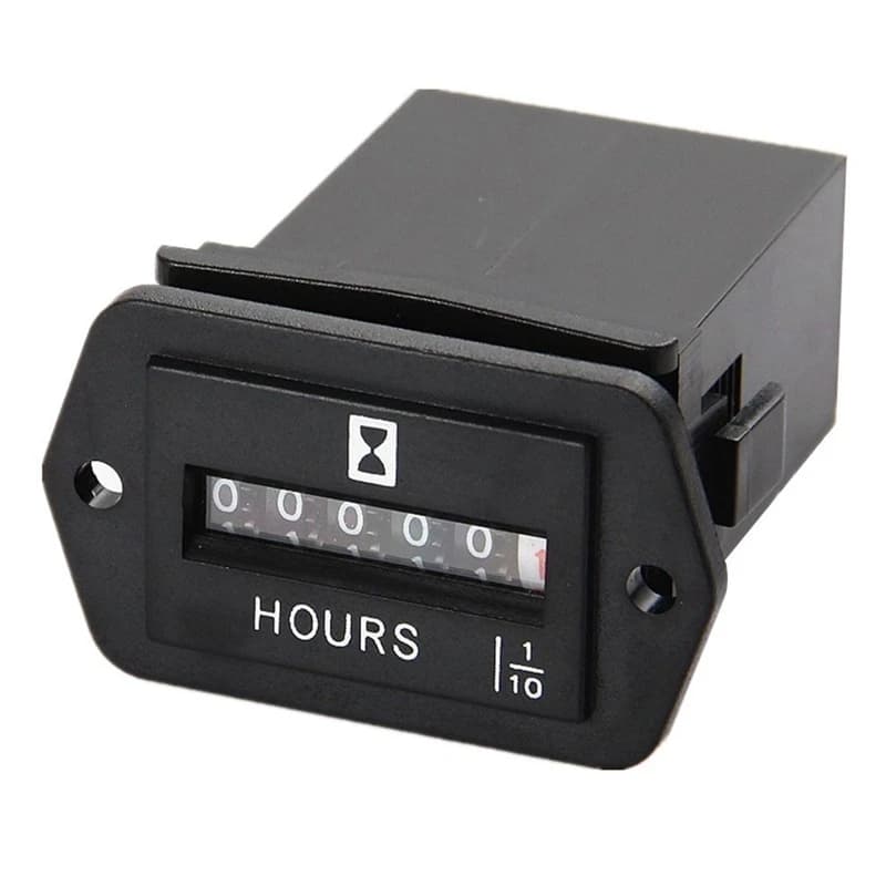 Compteur horaire mécanique DC 6-80V, pour générateur de moteur, bateau, Automobiles, motocross, trac