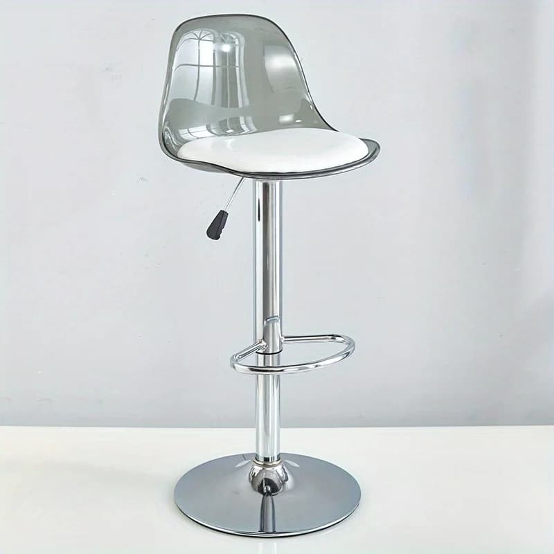 Tabouret de Bar réglable moderne, chaise de Bar pivotante en acrylique, tabouret en cuir PU, chaise 