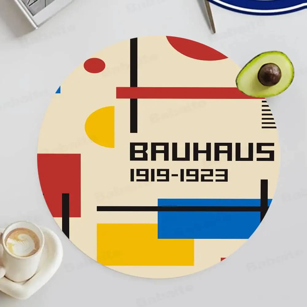 Exposition abstraite Bauhaus, modèles en bois Vintage pour café et thé, pièces d'art lavables pour u