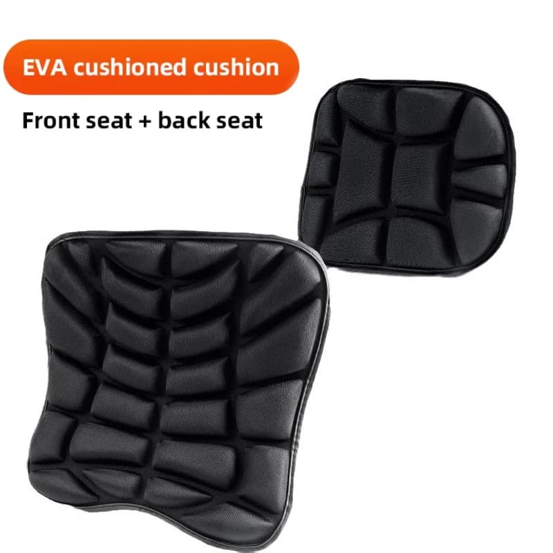 Coussin de siège de moto universel antidérapant 3D, 2 paquets, confortable, respirant, avant et arri