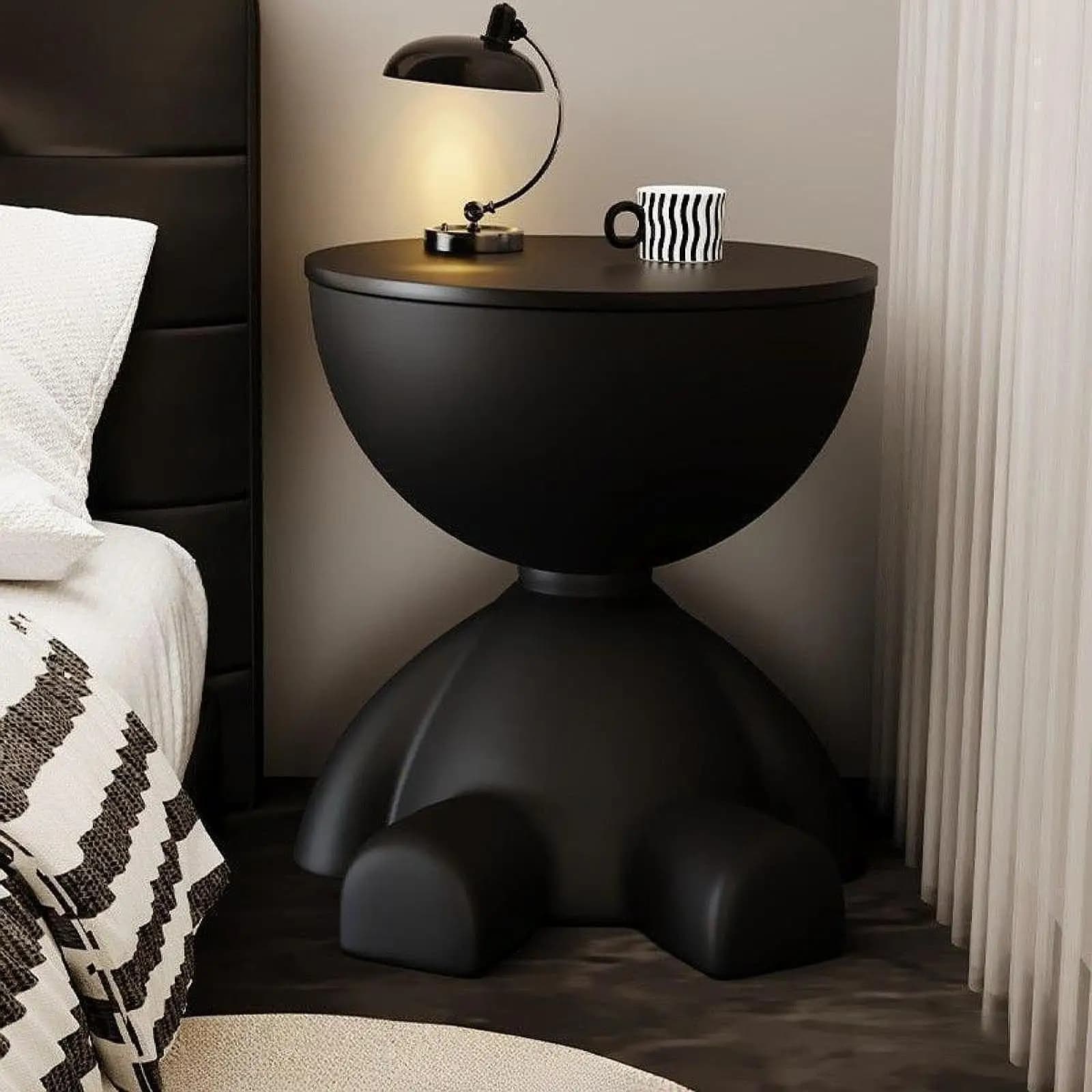Table basse de luxe légère pour canapé, dessin animé, bord créatif, tête plate, petite Table basse e