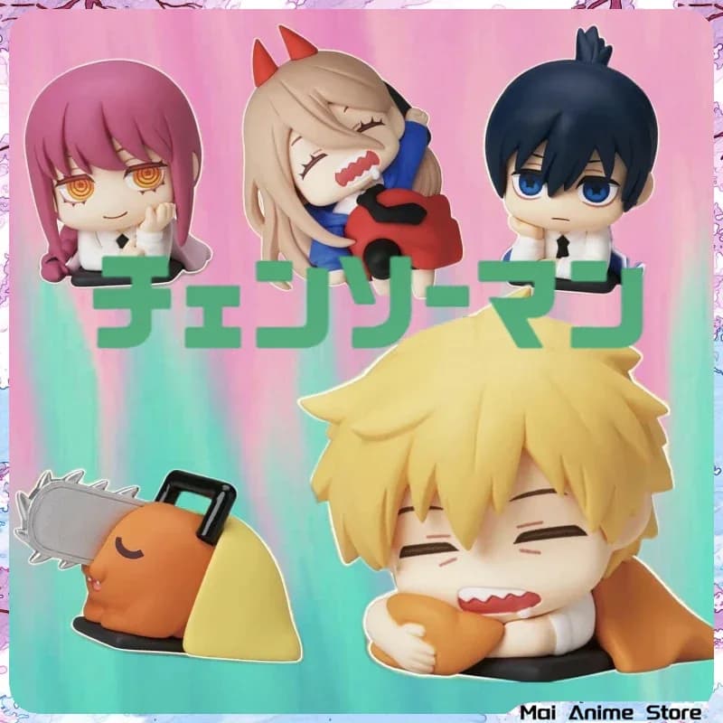 Figurine mignonne Chainsaw Man Power, statue Aki Denji, figurine d'action Makima endormie, décoratio
