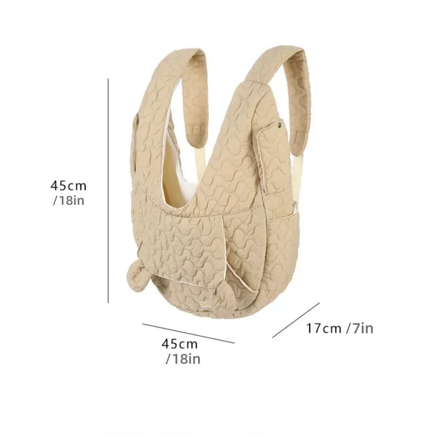 Sac à dos de transport pour chien et chat, très grande capacité, sac de poitrine pour animaux de com