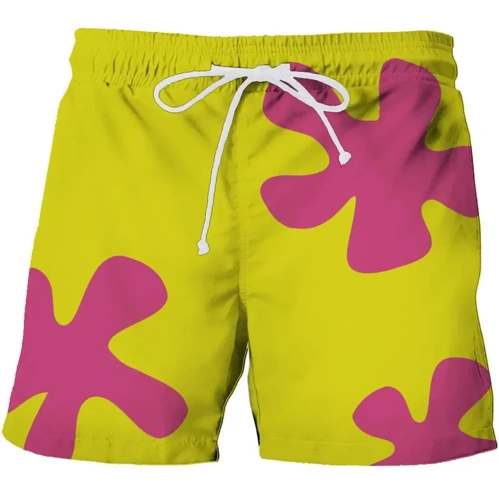 Shorts de bain 3D Anime Summer New Patrick Star, séchage rapide, pour homme et femme, style hip-hop,