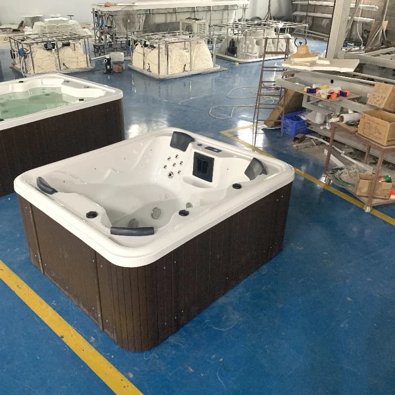 Villa de bain spa en acrylique, jardin de natation, grande piscine