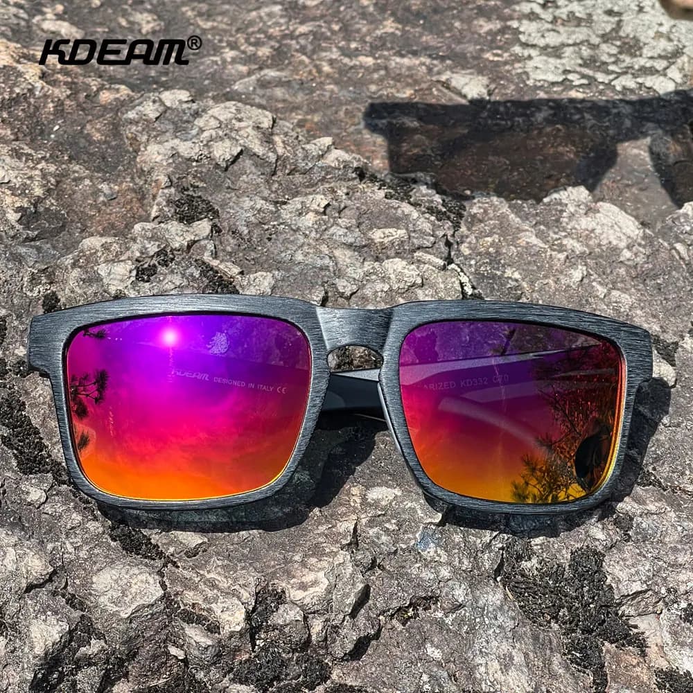 KDEAM-Lunettes de soleil polarisées coupe-vent pour hommes et femmes, nuances dégradées, adaptées à 