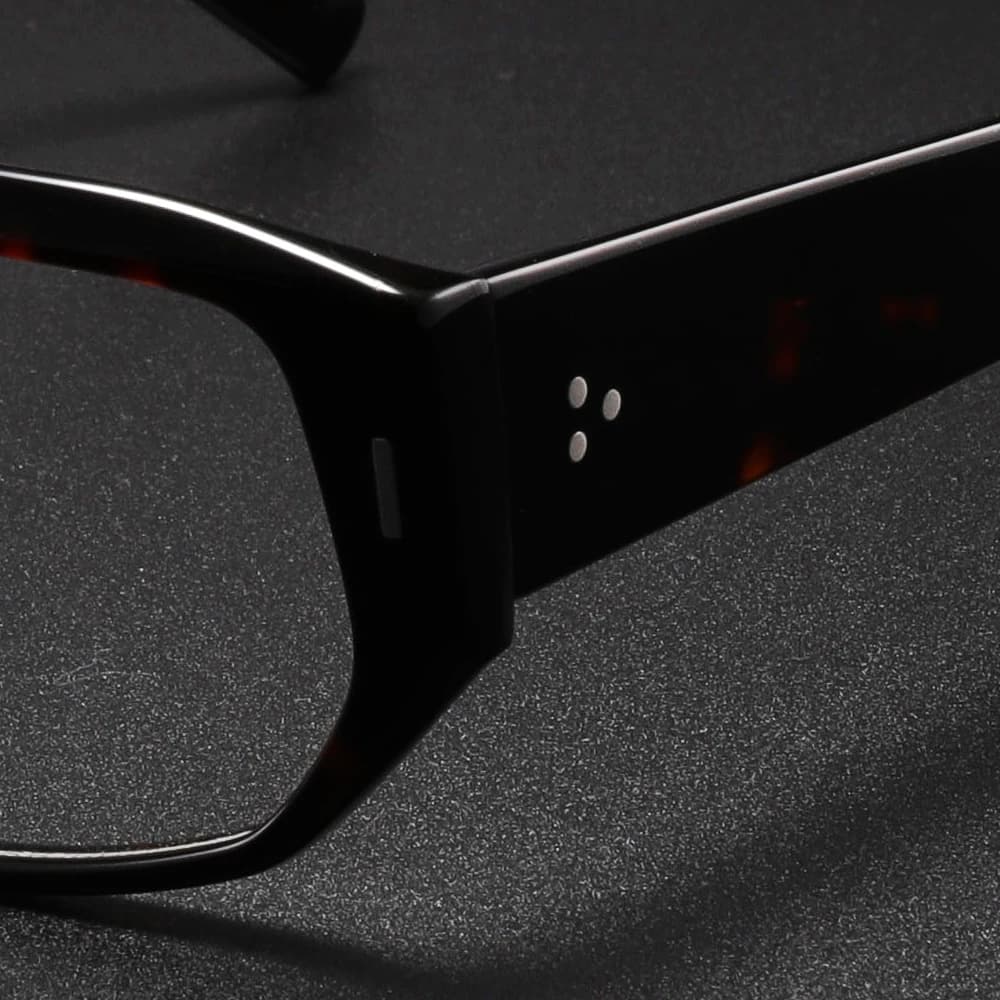 Marque de luxe concepteur épais acétate cadre surdimensionné pour hommes femmes à la mode optique-lu