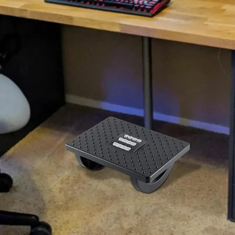 Repose-pieds portable sous le bureau, tabouret ergonomique avec rouleaux de massage, repose-pieds po