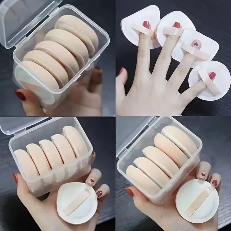 Bouffées de fond de teint en forme de goutte pour femme, éponge de maquillage portable, mélangeur de
