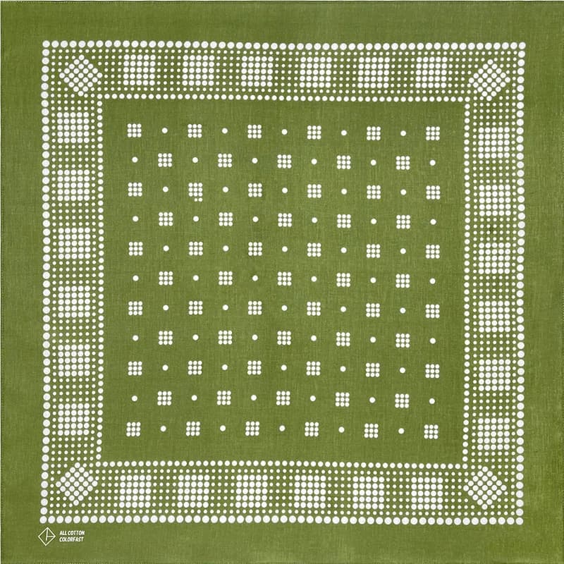 Haute qualité nouveau Design Hip Hop vert Olive coton carré écharpe marin Bandana écharpe ancre impr