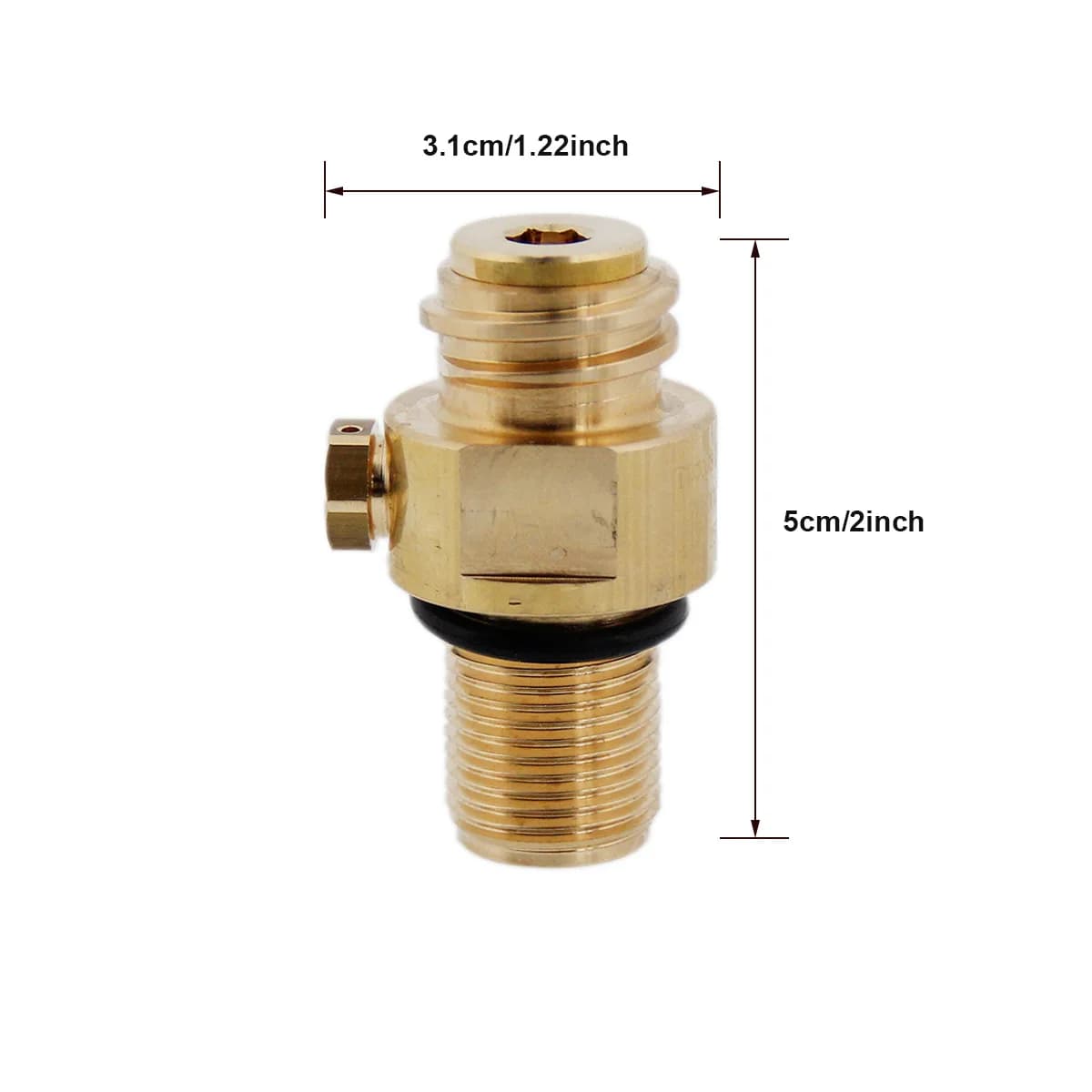 Vanne de Remplacement pour Bouteille de Soda, Intervalles de Co2 Précieux, Tr21 x 4, M18 x 1.5, Flam