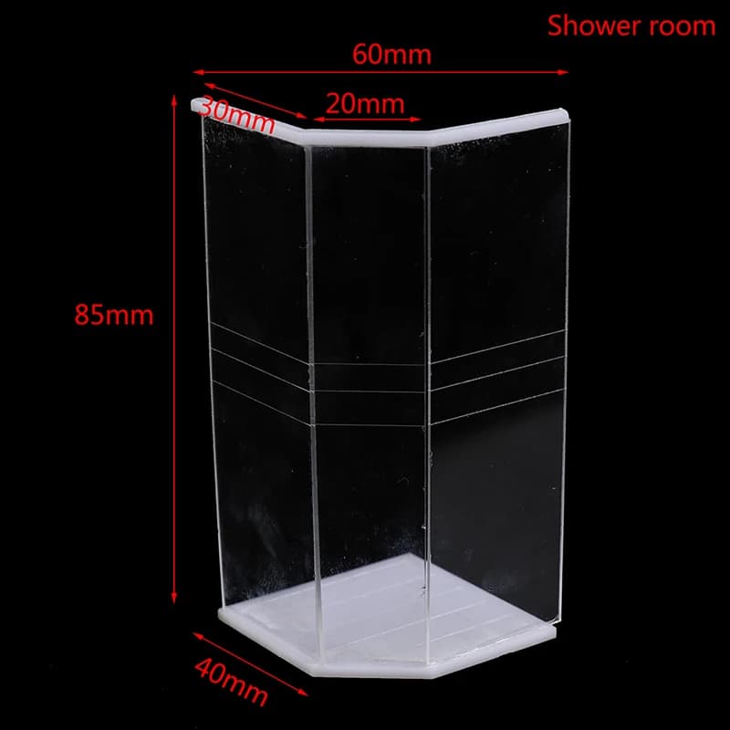 Jouet modèle HOSet l'inventaire, maison de courses, salle de douche, toilette, baignoire, évier, 1:2
