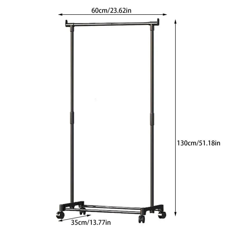 Supports pour vêtements, support de veste avec roulettes, gain de place, organisateurs de chaussures