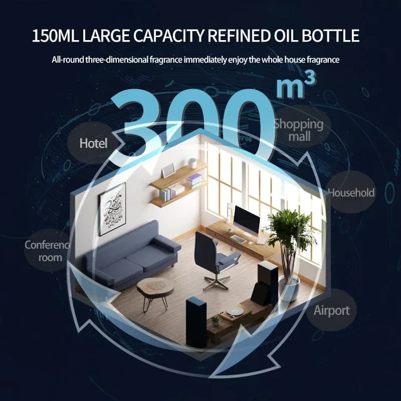 Diffuseur d'arôme WIFI Bluetooth, Machine automatique de parfum d'arôme pour chambre d'hôtel, désodo
