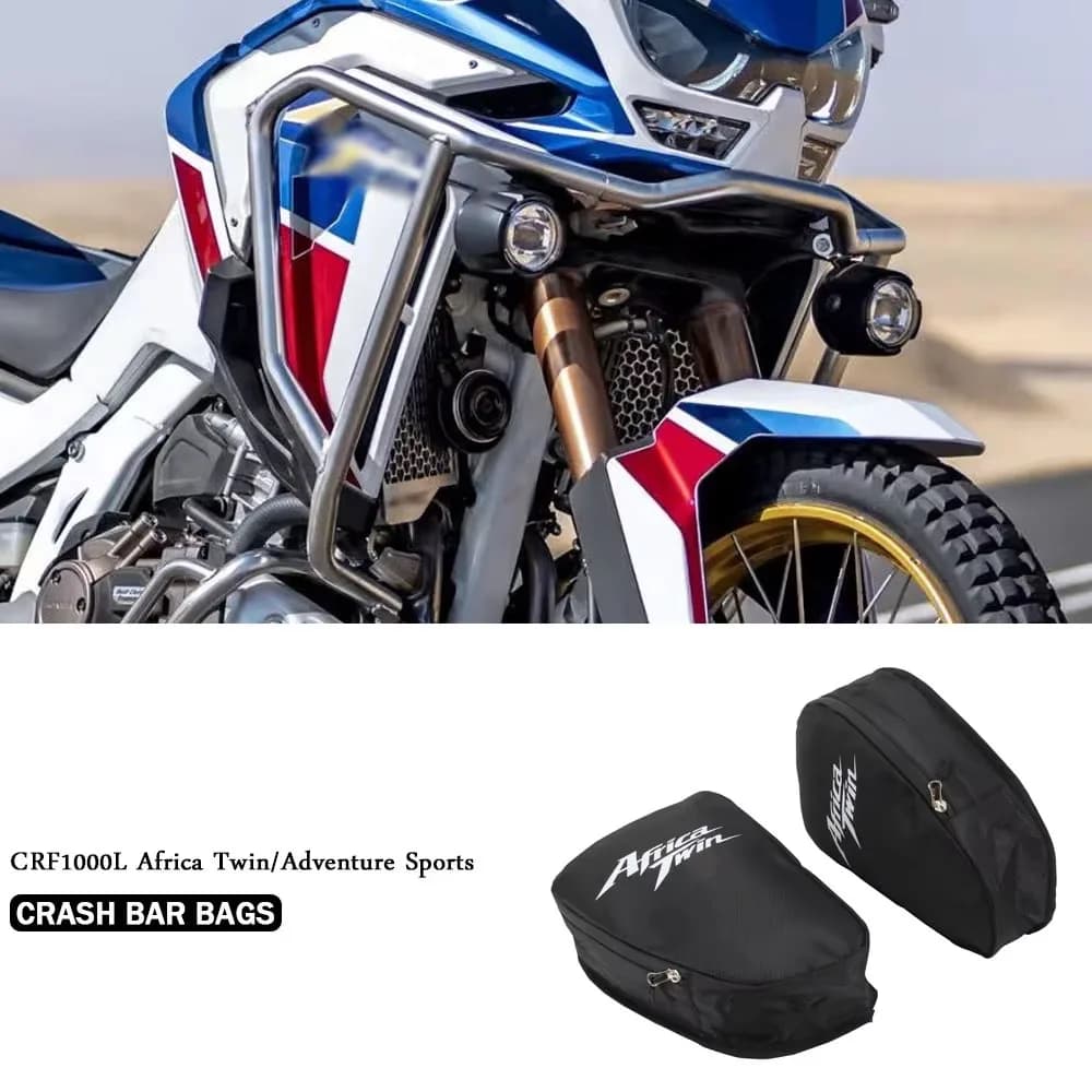 Sacs de barre de sécurité pour cadre de moto Honda CRF1000L Africa Twin CRF1000L Adventure Sports, s