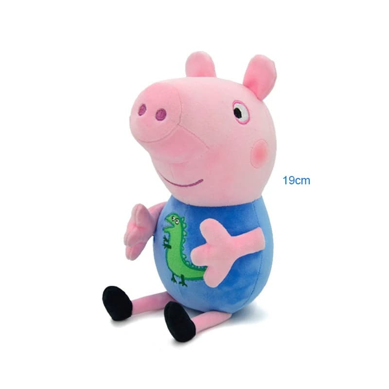 Jouets en peluche Peppa Pig originaux de 19cm, George Eddie Bear Mr Dinosaur, figurine de dessin ani