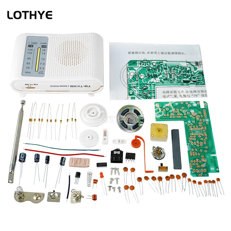CF210SP FM AM Radio Kit d'assemblage bricolage expérience d'enseignement électronique assembler Kit 