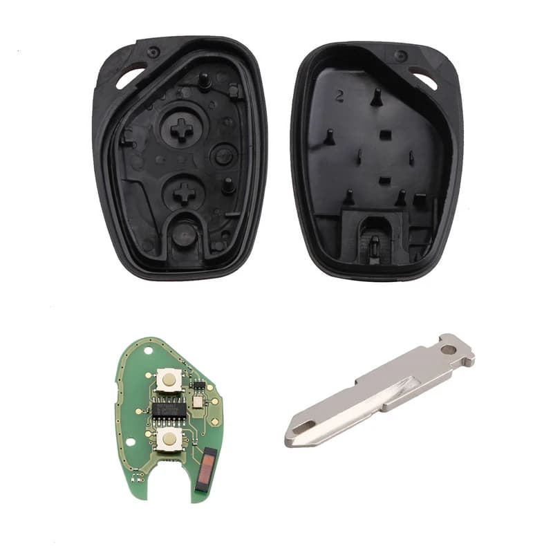 KEYYOU – Clé Télécommande à 2 Boutons pour Renault, Contrôleur de Circulation Vivaro Movano Kangoo, 