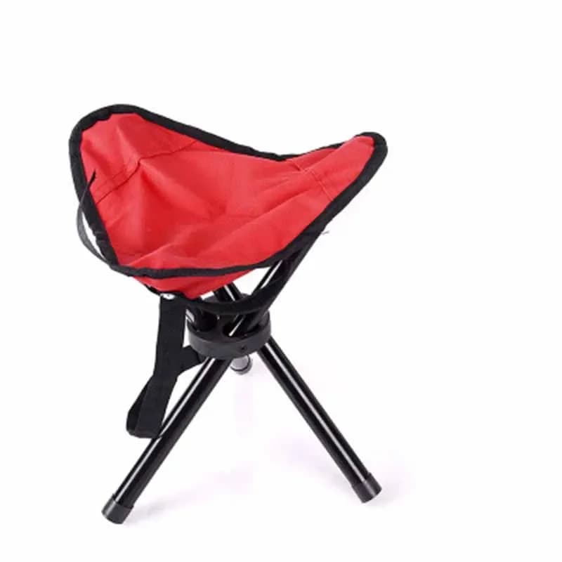 Mini chaise triangulaire pliante portable, tabouret de pêche, chaise de plage en plein air, gril