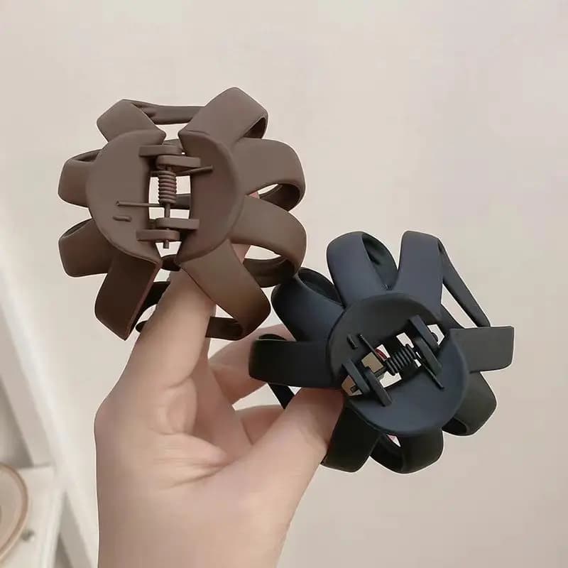 Pince à cheveux élégante en plastique, forme citrouille, pour femme, accessoire de mode pour l'arriè