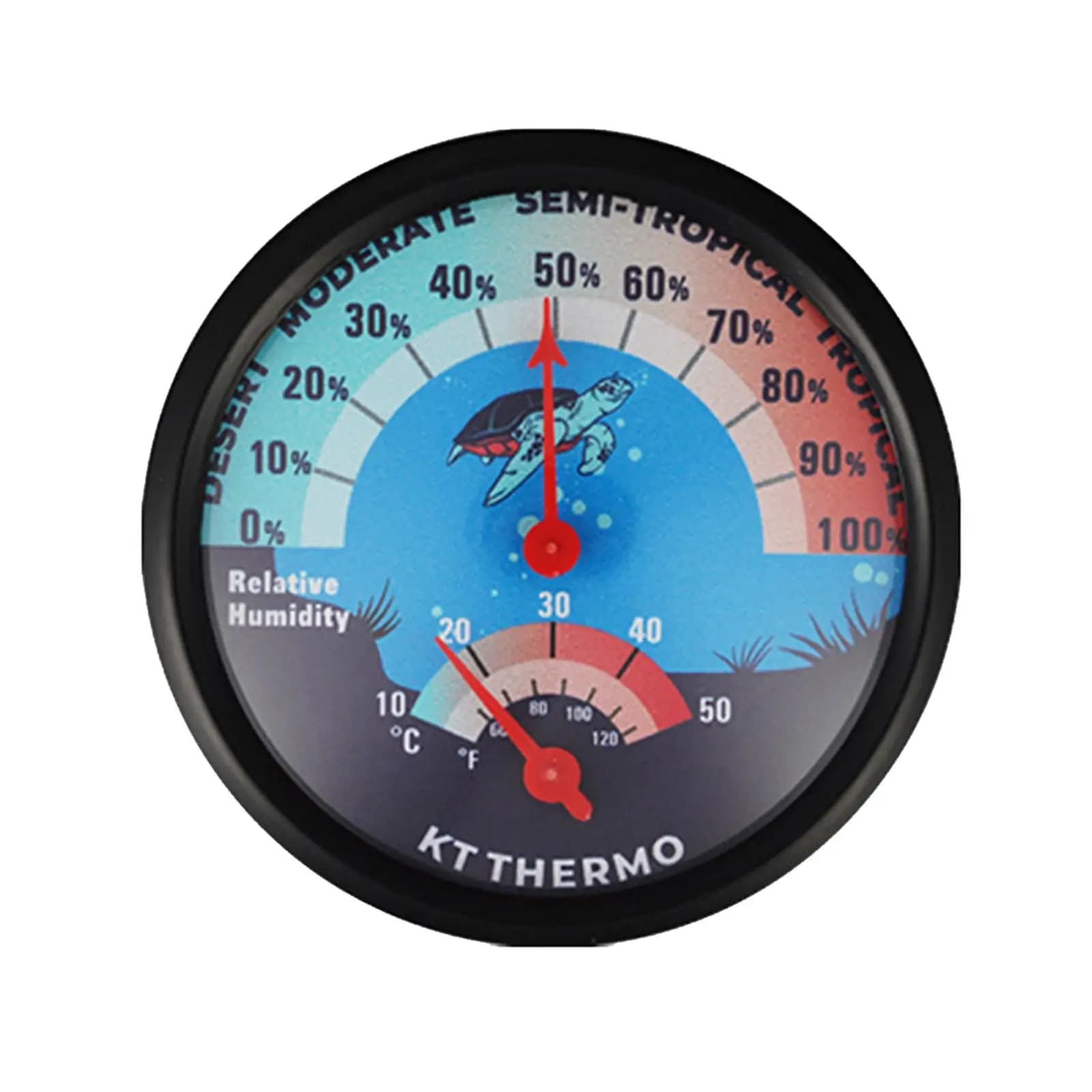 Thermomètre hygromètre analogique mécanique sans batterie pour terrarium de reptiles, jauge d'humidi